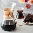 thumbnail image 4 of Cafetera de vidrio verteble Chemex - Serie mango de vidrio - 8 tazas - Empaque exclusivo, 4 of 5