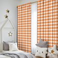 thumbnail image 5 of Blackout Kids Curtains,Orange and White Diamond Pattern Childrens Insulated Curtains Set Of 2,Bedroom Essentials,Toddler Room Decor 52"x84", 5 of 5