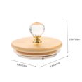 thumbnail image 2 of UPGRATOR Lid For Water Pitcher 1Pcs Multi Color Round Silicone Wood Glass Easy to Open Close for General Users, 2 of 8