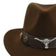 thumbnail image 5 of Sombrero de vaquero informal, ala grande, accesorios cómodos para disfraces, sombrero ligero de para cosplay para mujeres, hombres, adultos, , Hugo  Sombrero de vaquero occidental, 5 of 10