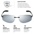 thumbnail image 5 of Xagger Polarized Rimless Driving Sunglasses for Men Metal Frame Anti-Glare UV400 Protection Sun Glasses, 5 of 6