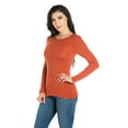 thumbnail image 2 of 24/7 Comfort Women's Long Sleeve Knit Top, 2 of 3