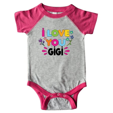 

Inktastic I Love You Gigi with Flowers Gift Baby Girl Bodysuit