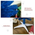 thumbnail image 6 of 6ft Blue Pencil Christmas Tree, Artificial Christmas Tree with 390 Tips & Metal Stand, 6 of 9