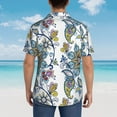 thumbnail image 6 of Kll Men'S Hawaiian Shirt Short Sleeve Button Down Beach Shirts-Flowers And Butterflies, 6 of 8