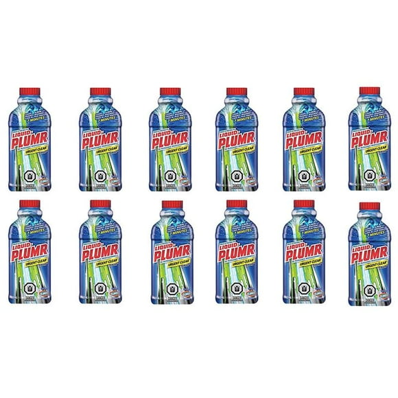 Liquid Plumr Urgent Clear, 502 mL (Pack of 12)