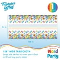 thumbnail image 2 of Word Party Tablecloth 1 Pack - Word Party Birthday Supplies, 2 of 6