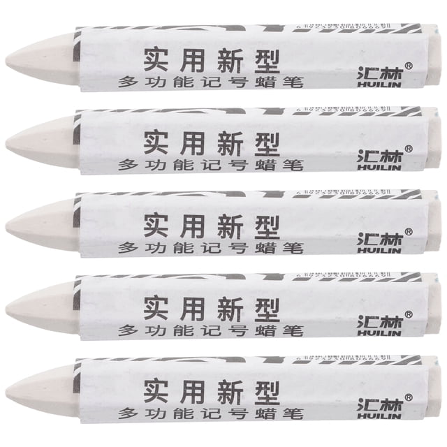 5pcs White Tire Crayon Tire Repair Marker Pen Set Waterproof Tire Crayon For Auto Repair Tire Paint Pen For Car Tires Marking Tire Issues Other Car Parts