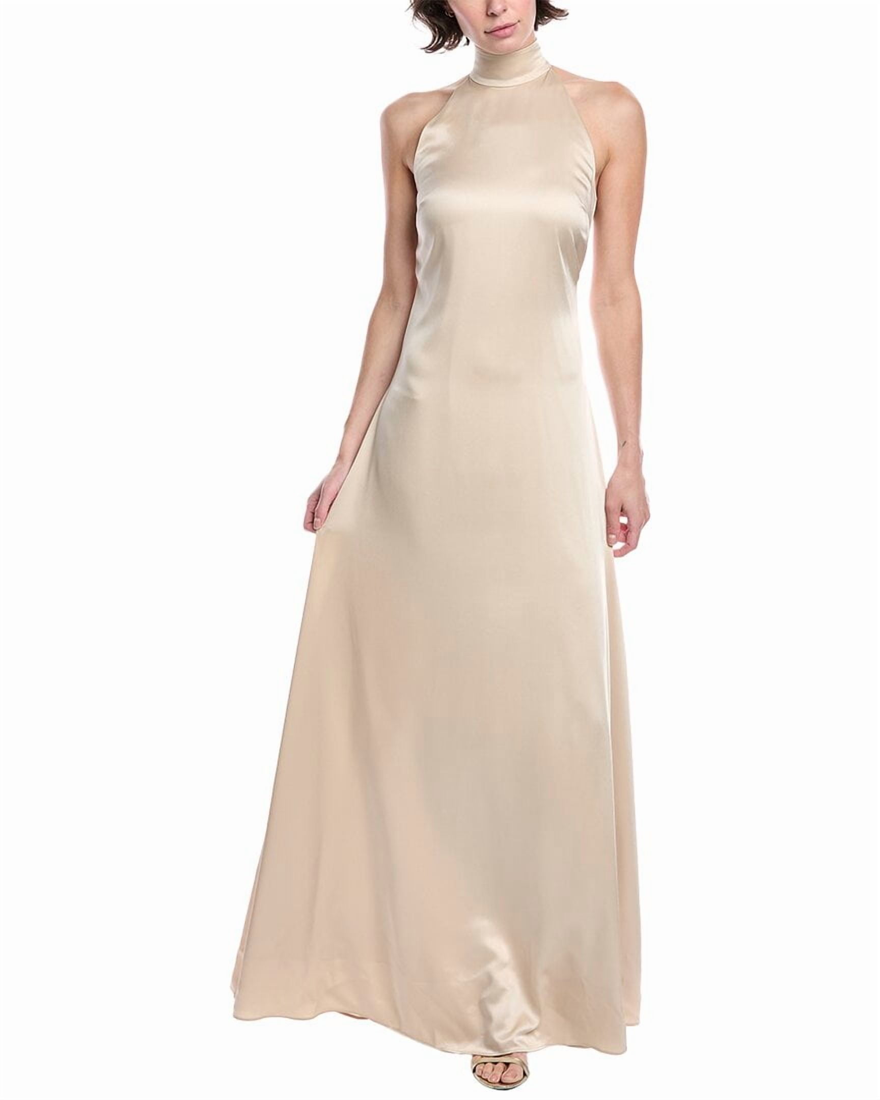 flowy maxi halter dress Everlane Halter Dress, Ultrasoft Cotton, Pomegranate, Size XL