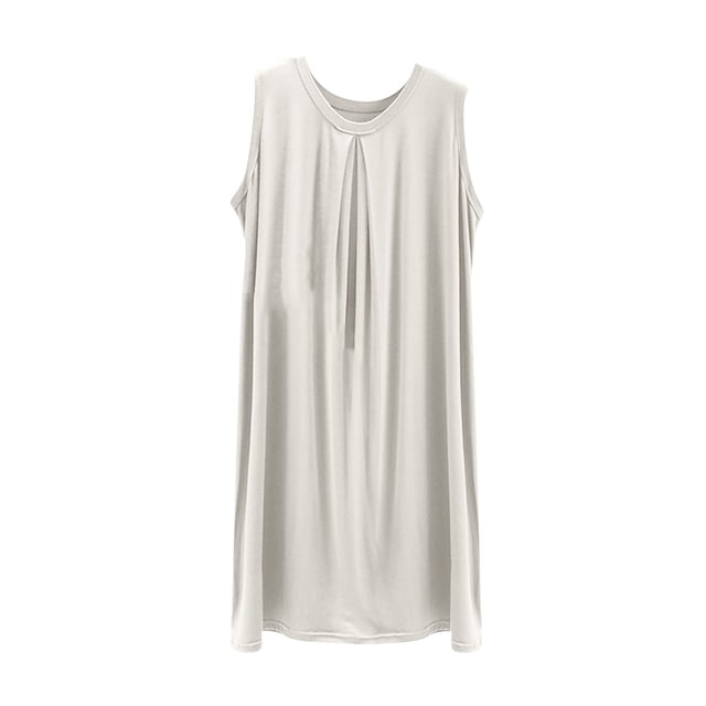 Robes pour Femmes, Mode pour Femmes Robe Débardeur Ample Sans Manches à Col en V