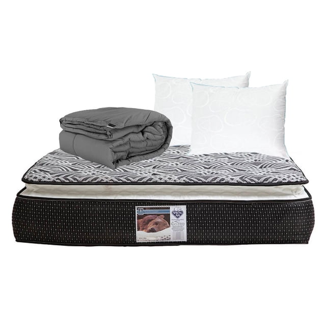 Colchón Queen Size + Almohadas + Edredón Spring Air Omega