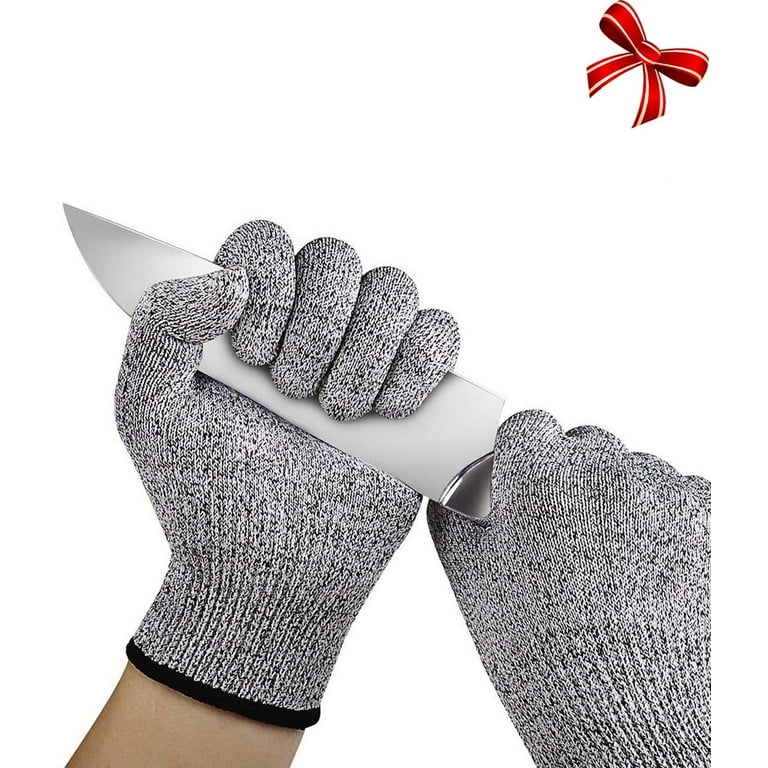 Cut Resistant Gloves / Cut Gloves - Cutting Gloves for Pumpkin Carving,  Wood Carving, Meat Cutting and Oyster Shucking Cut Proof Gloves with Level  5