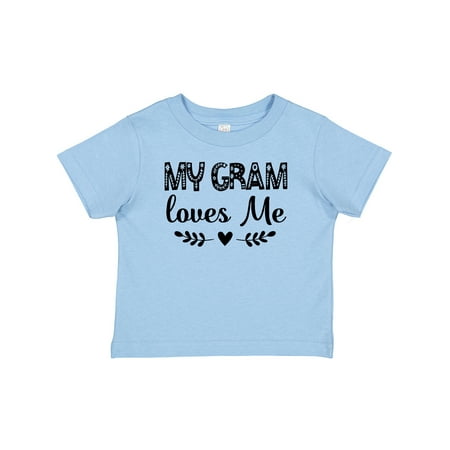 

Inktastic My Gram Loves Me Scandinavian Gift Baby Girl T-Shirt