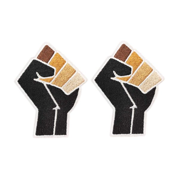 Cute-Patch Kamala Harris BLM Ensemble Nous Soulèverons Patchs Brodés Thermocollants