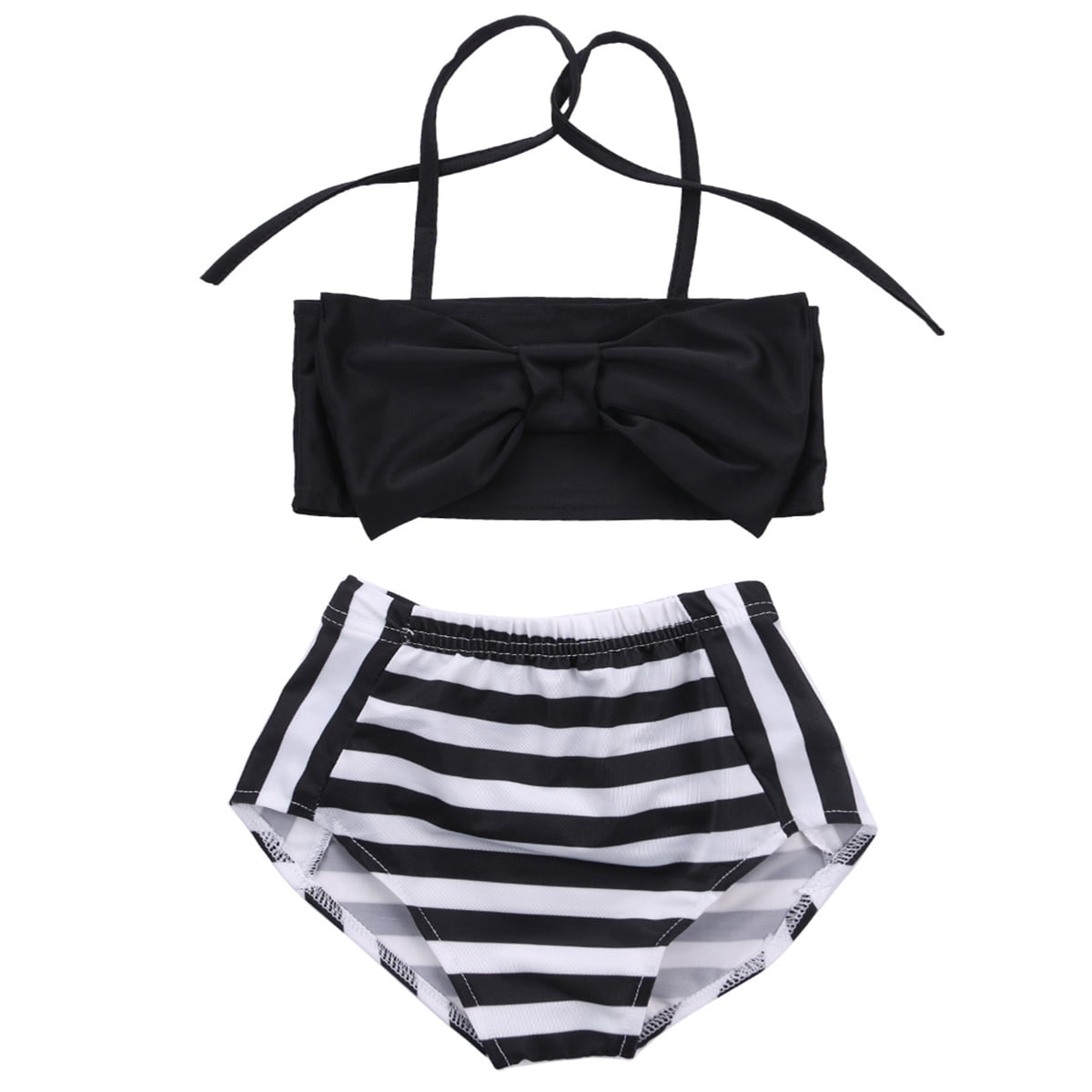kids black bikinis