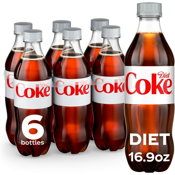 Diet Coke Soda Soft Drink, 16.9 fl oz, 6 Pack