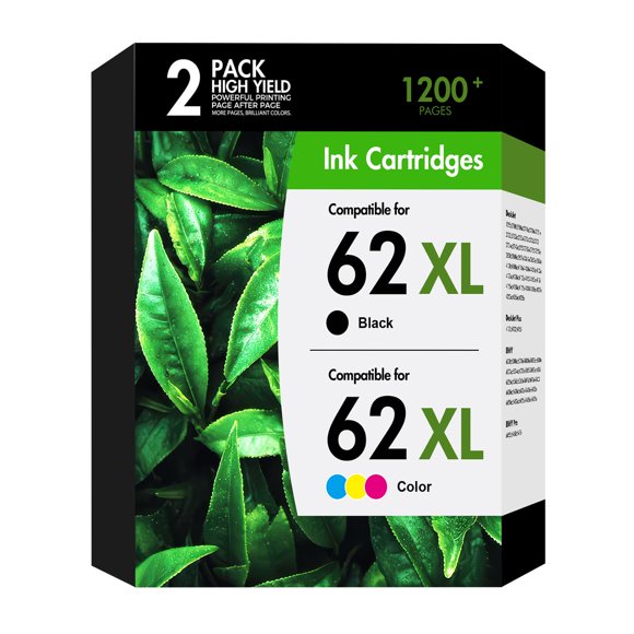 Cartuchos de tinta WOWTONER 62XL negro y color, paquete combinado