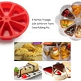 thumbnail image 4 of FURNIX 1 Pcs Silicone Cake Scone Pan,Triangle 8 Cavity Pizza Cake Panfor For Cornbread Brownies Muffins And Soap Mould Diy Baking Tool,Scone Pans For Baking,Mini Scone Pan, 4 of 6