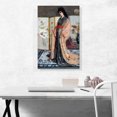 thumbnail image 2 of ARTCANVAS The Princess From The Land Of Porcelain 1863 Canvas Art Print by James Abbott McNeill Whistler - Size: 26" x 18" (0.75" Deep), 2 of 9