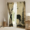 thumbnail image 3 of Castle Fairy Deer Black Out Curtains,Jungle Wildlife Curtains Pack of 2 (42x63 Each), 3 of 6
