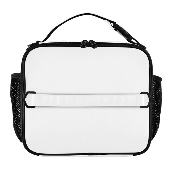 ALAZA White Lunch Box Insulated Lunch Bag Cooler Tote with Shoulder Strap