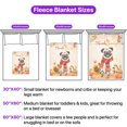 thumbnail image 5 of Happy Thanksgiving Pug with Turkey Pumpkins Autumn Vibes Cozy Fleece Blanket Dog Lover Gifts Warm Soft Throw Blanket - 12018, 5 of 5