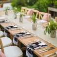 thumbnail image 4 of Grey Trains Cloth Napkins, Black White Vintage Tunnels Hand Print Art Washable and Reusable Dinner Napkins Set of 6, Table Napkin for Kitchen Party Birthday Wedding Hotel Housewarming 20"x20", 4 of 9