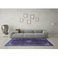 thumbnail image 3 of Ahgly Company Indoor Square Persian Blue Traditional Area Rugs, 4' Square, 3 of 4