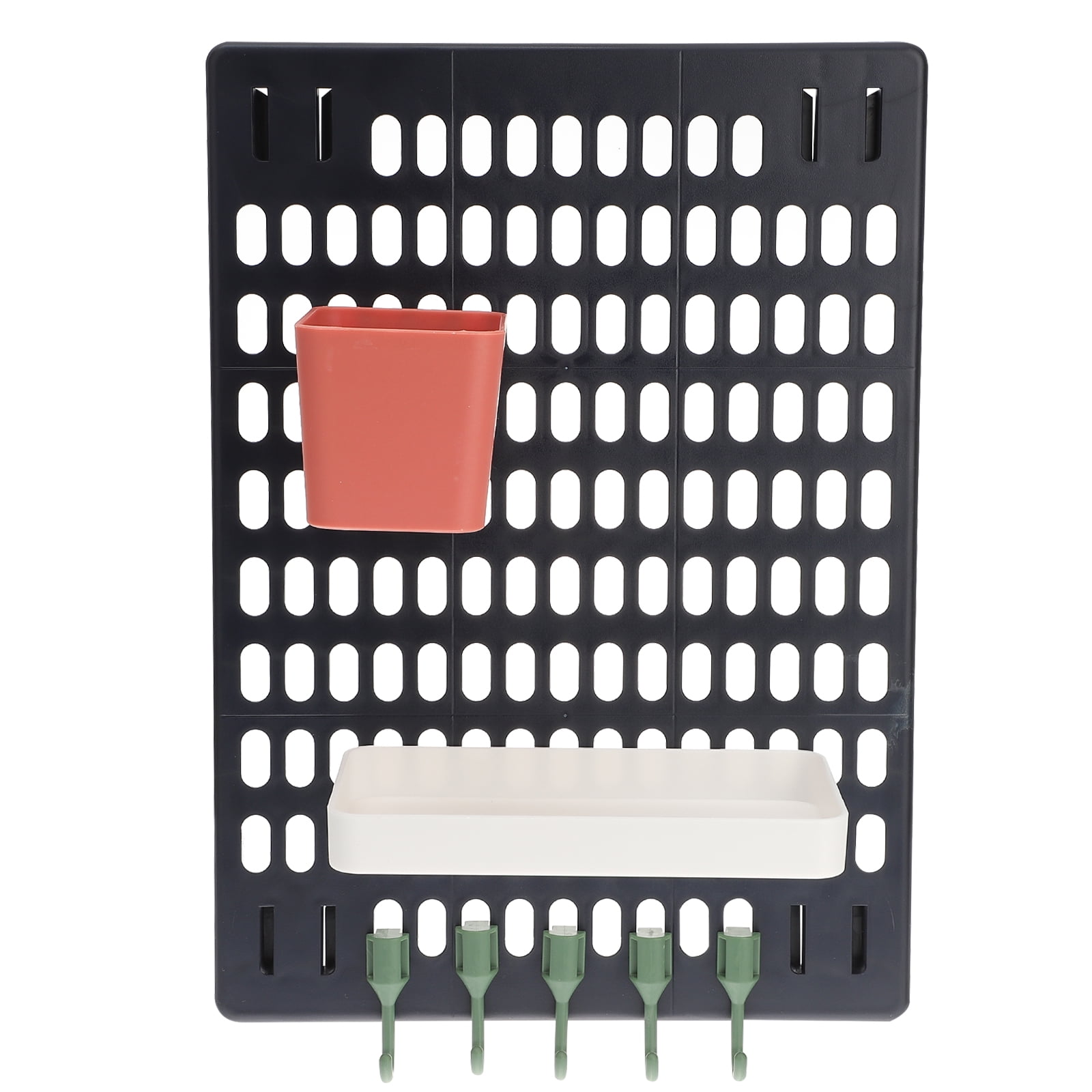 1 Set Pegboard Shelf Organizer Pegboard Display Shelves Portable WallMounted Rack