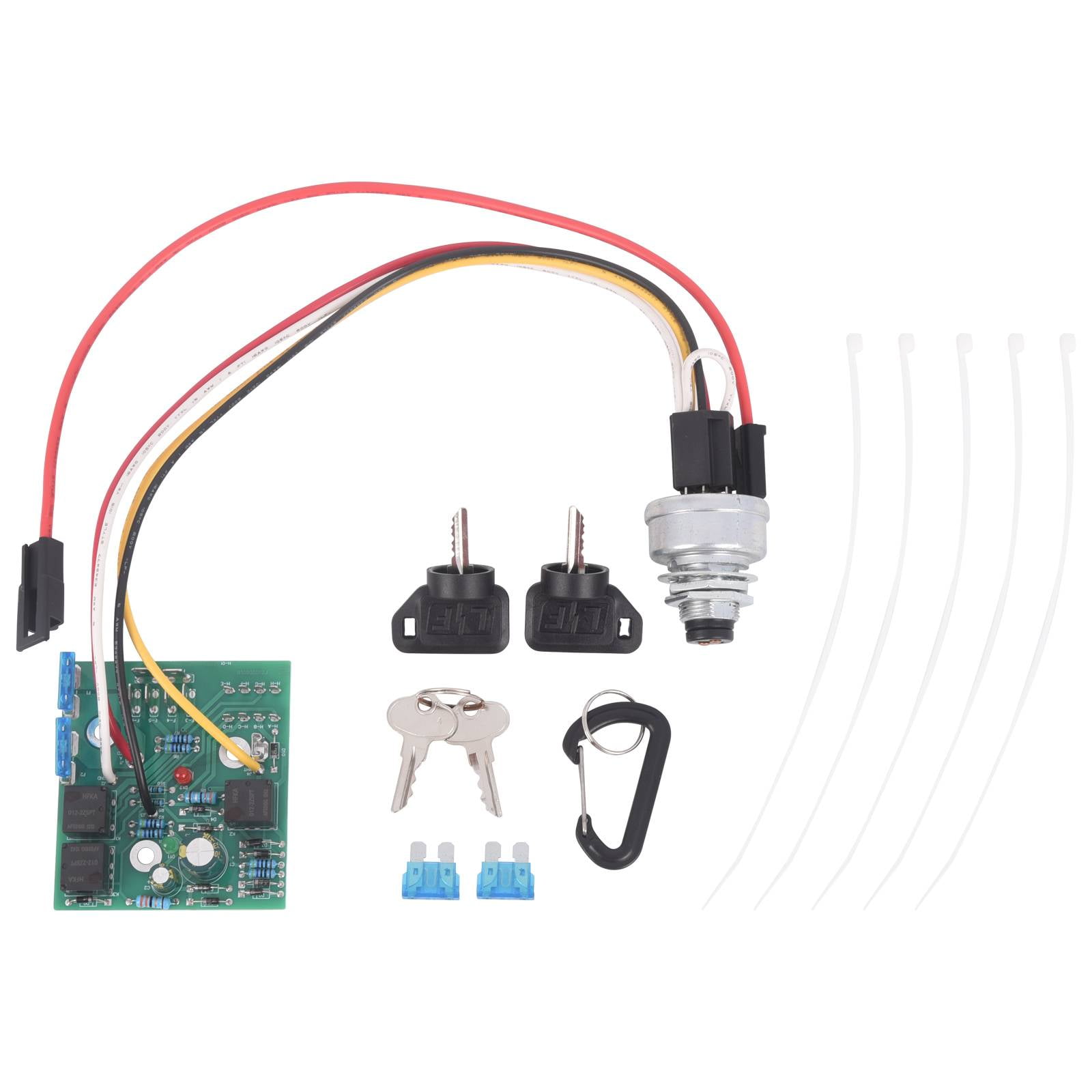 TOPAZ Ignition Switch Module with Keys Compatible with John Deere LX255 LX266 LX277 LX279 GX255 GX325 GX335 GTX345 GT225 GT235 GT235E 355D X465 X475 X495 X585 Replace# AM127824