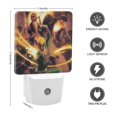 thumbnail image 2 of Ojos de Wakanda Luz nocturna LED con sensor de anochecer a amanecer para dormitorio, baño, pasillo, escaleras - Lámpara LED nocturna de enchufe, 0.5W - 1 pieza, 2 of 6