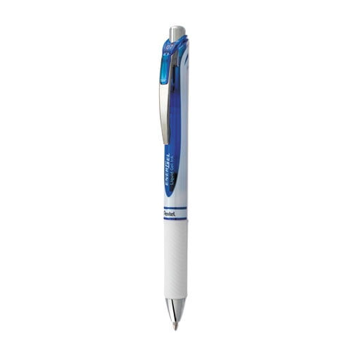 Each Medium Point Blue Ink Pentel EnerGel RTX Rollerball Retractable Gel Pen 