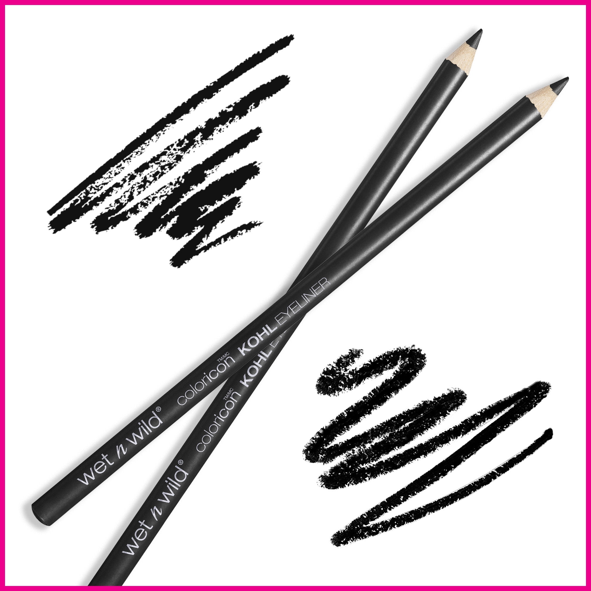 (12 pack) Wet n Wild Color Icon, Lightweight Kohl Eyeliner Pencil, Baby's Got Black, 0.04 oz