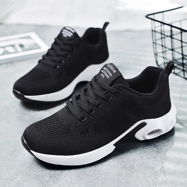 Zapatos Para Correr Mocasines casuales unisex Zapatos planos con cordones suaves Accesorios para exteriores (40 Black) Likrtyny Tenis De Mujer Tenis De Hombre