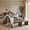Gray, variant on 75” Cloud Loveseat with Comfy Double Layer Upholstered Cushion, Noelse 2 Seater Modern Overstuffed Love seat Couch with Removable and Washable Corduroy Fabric for Living Room or Small Places, Beige