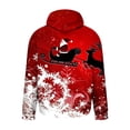 thumbnail image 5 of GuangCheng Hooded,Chirstmas,Sweatshirts for Men,Deer Printed,Drawstring,Drop Shoulder,Thick Warm Coats,Pullover Hoodies, 5 of 5
