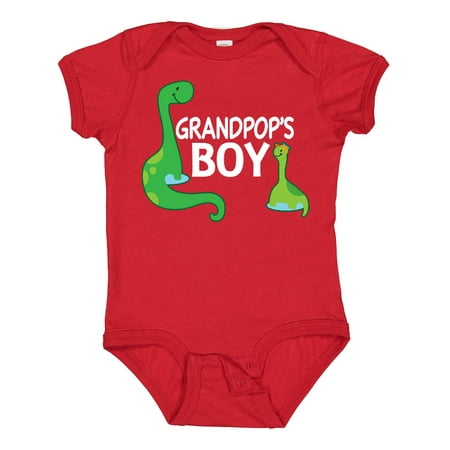 

Inktastic Grandpop s Boy Grandson Dinosaur Gift Baby Boy Bodysuit