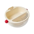 thumbnail image 1 of TIELUTT Double Layer Transparent Snack and Food Storage Glass Soup Containers with Lids Storage Container 3 Compartment Meal Prep Containers with Lids Container Storage Fresh Fruit Containers for Fri, 1 of 5