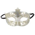 thumbnail image 1 of KAKOWELY Máscara de fiesta de mascarada, máscara de cosplay de Halloween para hombre, máscara ligera de plástico de media cara, 1 of 4
