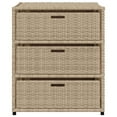thumbnail image 3 of vidaXL Armoire de Rangement de Jardin Beige 55x59x69 cm Rotin Synthétique, 3 of 5