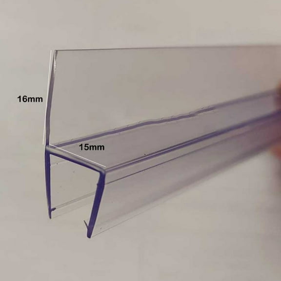 2pc 50cm replacement seal shower shower door seal 6/8/10/12/15mm water deflector