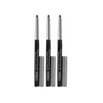 3-pack Clinique Quickliner For Eyes Intense Eyeliner, 01 Intense Black, travel size x 3