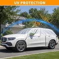 thumbnail image 4 of Half Car Cover for Windshield Ice & Snow - Windshield Snow Cover with Hail Protector, All-Weather Car Cover Fit for Cars & SUVs with Reflective Straps, 4 of 8