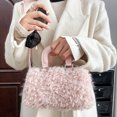 thumbnail image 5 of Bolso de mujer de felpa de invierno 2024, nuevo bolso cruzado versátil de moda, bolso de mano para mujer, bolso de hombro, 5 of 5