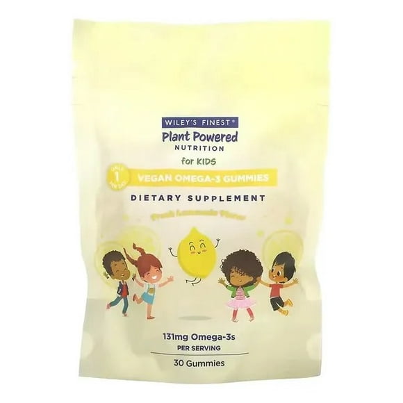 WILEY´S FINEST| PLANT POWERED FOR KIDS Vegan Omega-3 Gummies | 30 gummies