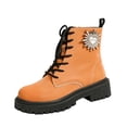 thumbnail image 2 of Willtoo Womens Ankle Boots Platform Chunky High Heel Lace Up Combat Boots Short Booties, 2 of 5
