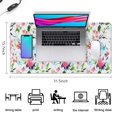thumbnail image 5 of Long Mouse Pads for Desk,Pioneer Flower Floral Print Pattern Desk Mats on Top Of Desks, Desk Mouse Pad Extra Large with 3mm Non-Slip Base and Stitched Edge for Gaming,Office,Work,Home 31.5"x15.7", 5 of 6