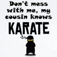 thumbnail image 2 of CafePress - My Cousin Knows Karate Body Suit - Baby Light Bodysuit, Size Newborn - 24 Months, 2 of 4