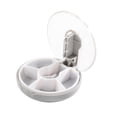 thumbnail image 1 of Injueey Pill Splitter Box Resuable Sellado Tablet Divider Interior Exterior Viaje de negocios Camping Senderismo Organizador Accesorios Gris Type3 NO3, 1 of 6