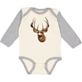 thumbnail image 3 of Inktastic Deer Head Hunter Boys or Girls Long Sleeve Baby Bodysuit, 3 of 5